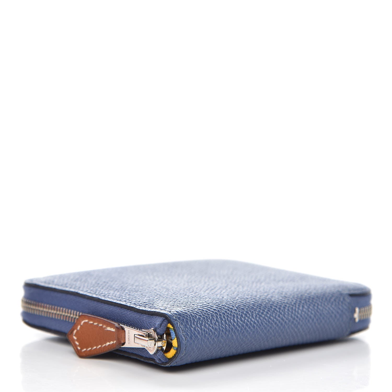 Hermes Epsom Silk'In Compact Wallet Bleu Brighton 4 of 8