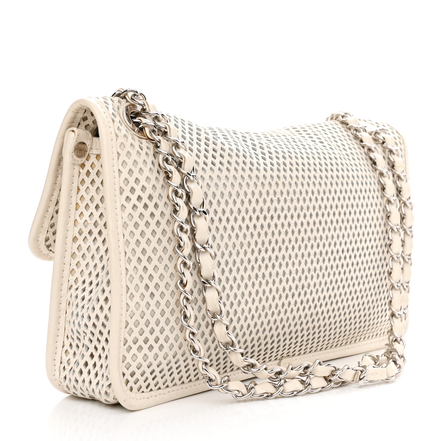Chanel Perforated Calfskin Up In The Air Flap White 2 of 12