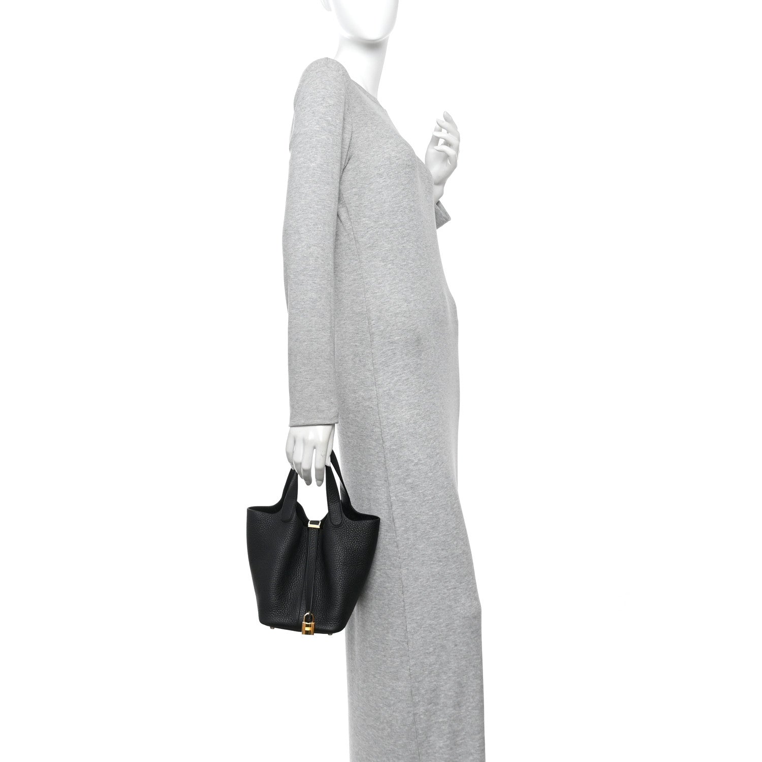 Hermes Taurillon Clemence Picotin Lock 18 PM Black 2 of 11