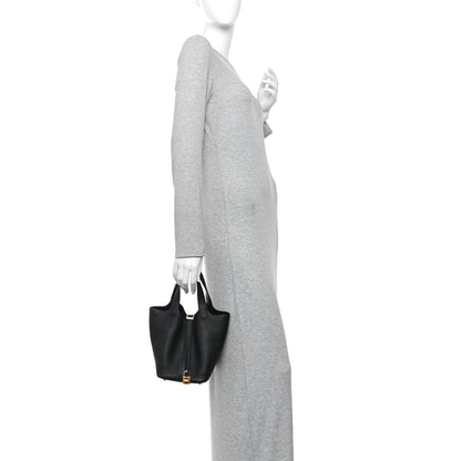 Hermes Taurillon Clemence Picotin Lock 18 PM Black 2 of 11