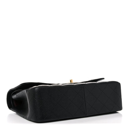 Chanel Caviar Quilted Jumbo Double Flap Black 4 of 16