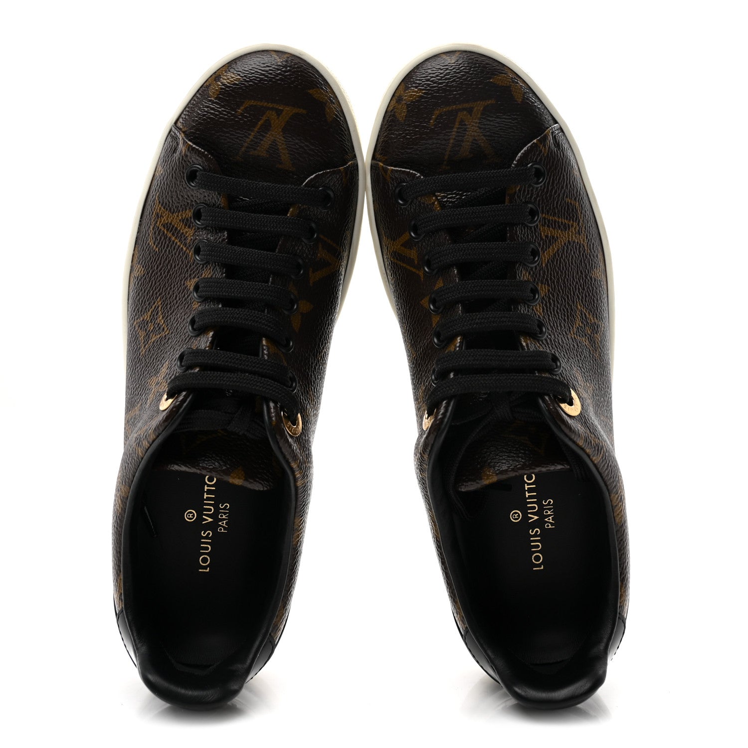 Louis Vuitton Patent Monogram Frontrow Sneakers 35.5 2 of 10