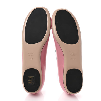 Gucci Malaga Kid Jarret Ballet Flats 39.5 Pink Black 5 of 9