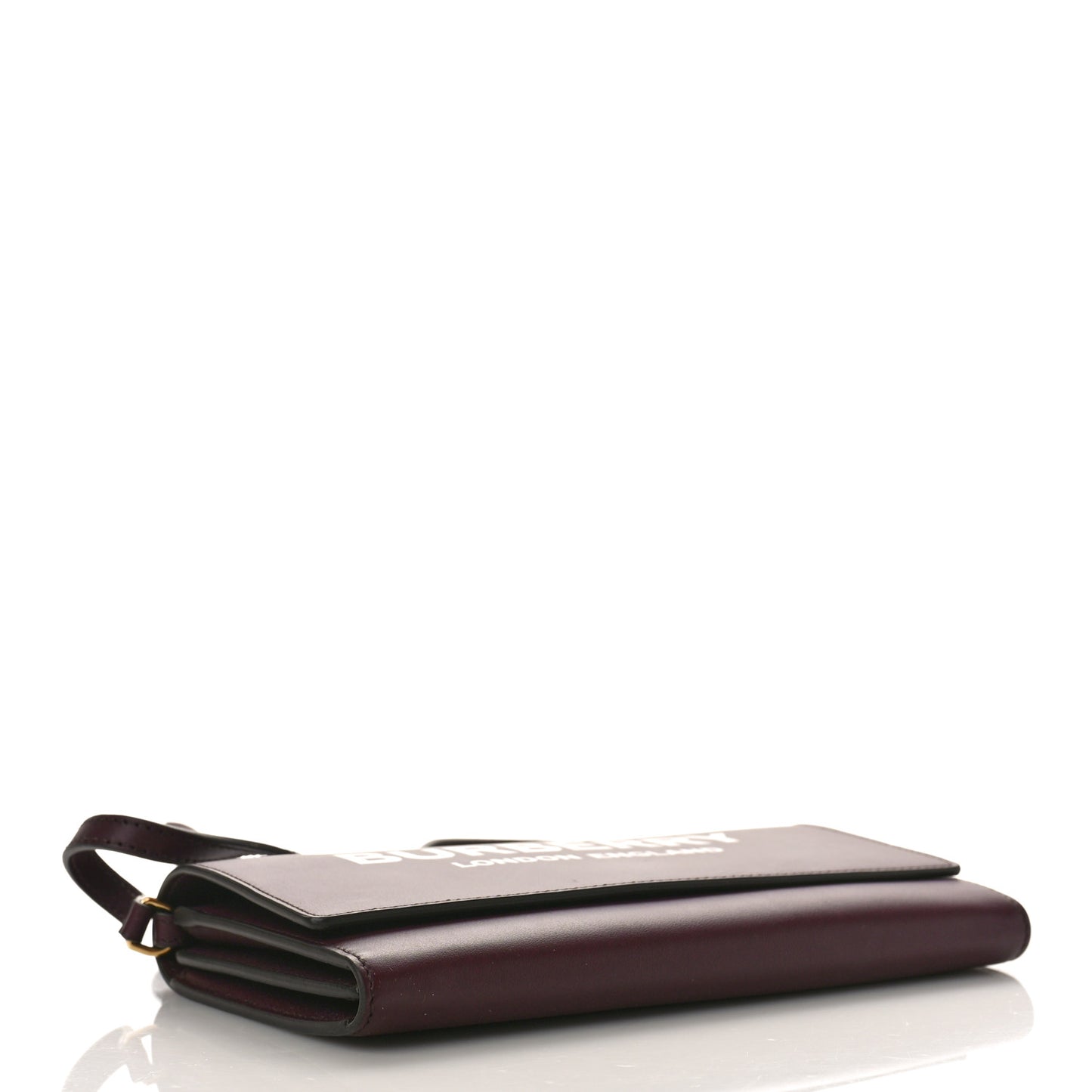Calfskin Logo Hazelmere Wallet With Detachable Strap Deep Maroon