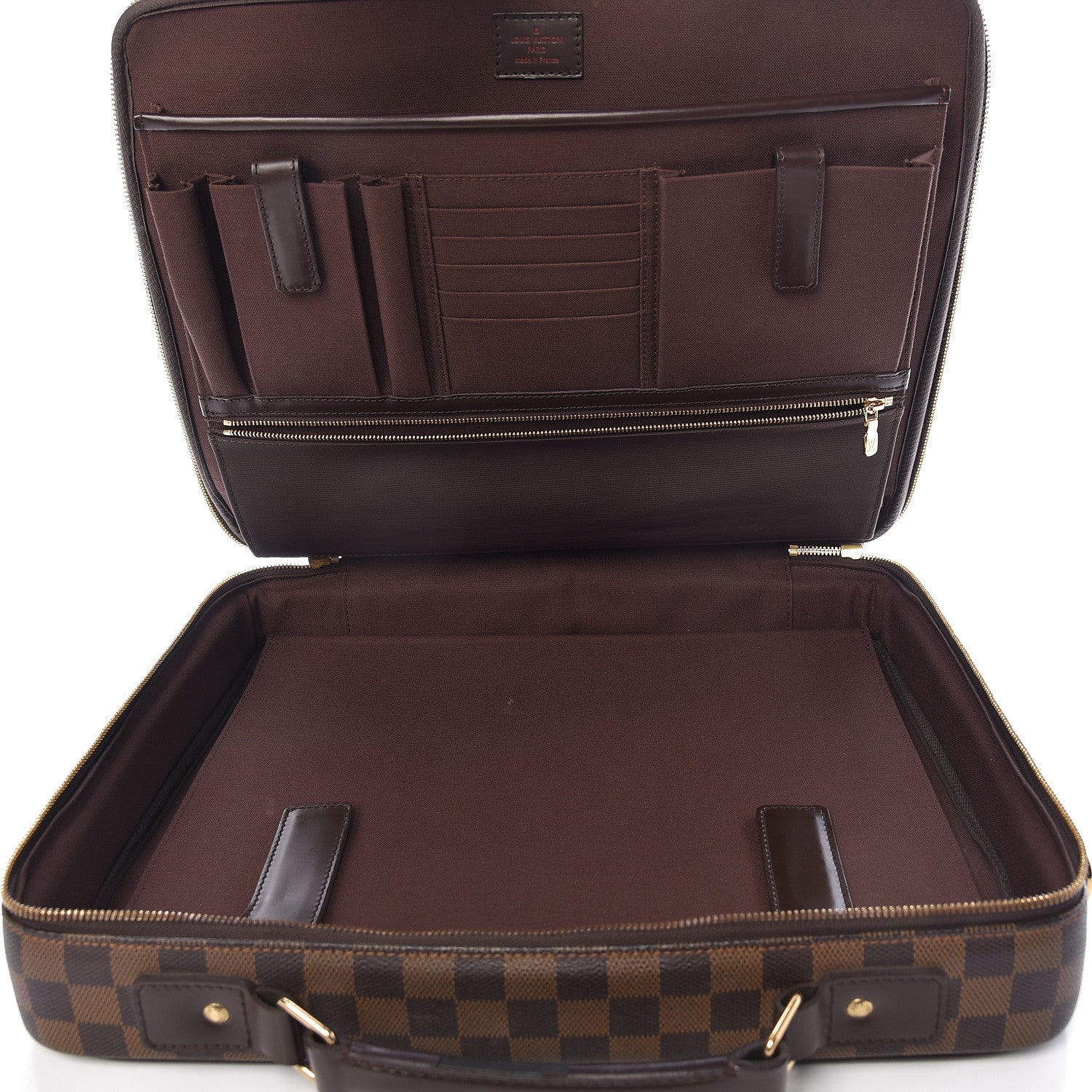 Louis Vuitton Damier Ebene Porte Ordinateur Sabana NM Computer Case 5 of 16