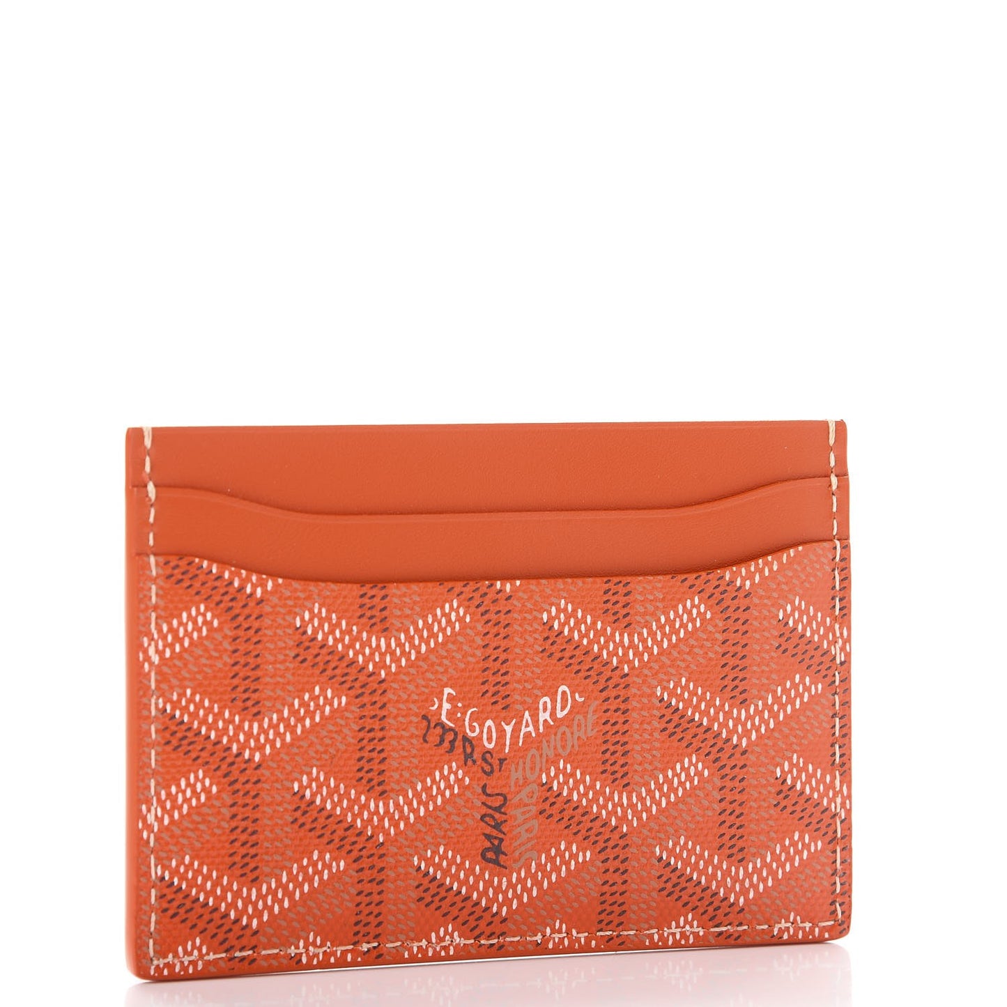 Goyardine Saint Sulpice Card Holder Orange