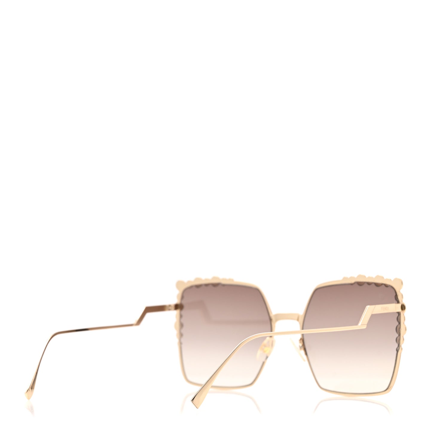 Metal Dots Square Sunglasses FF 0259/S Gold