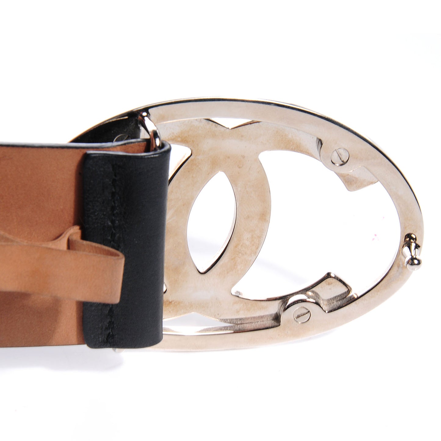 Leather CC Logo Belt 95 38 Black