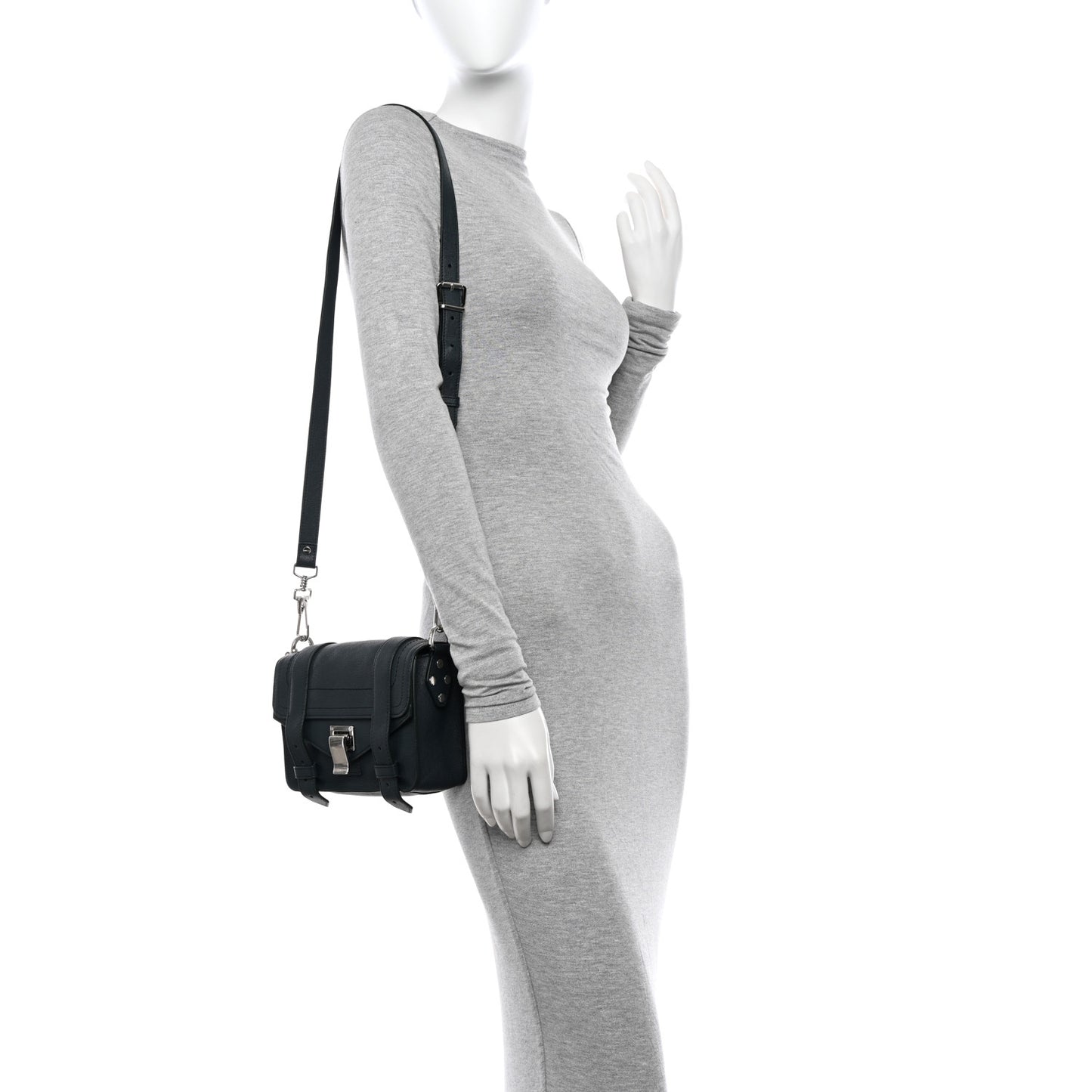 PROENZA SCHOULER Lambskin PS1 Mini Crossbody Bag Indigo