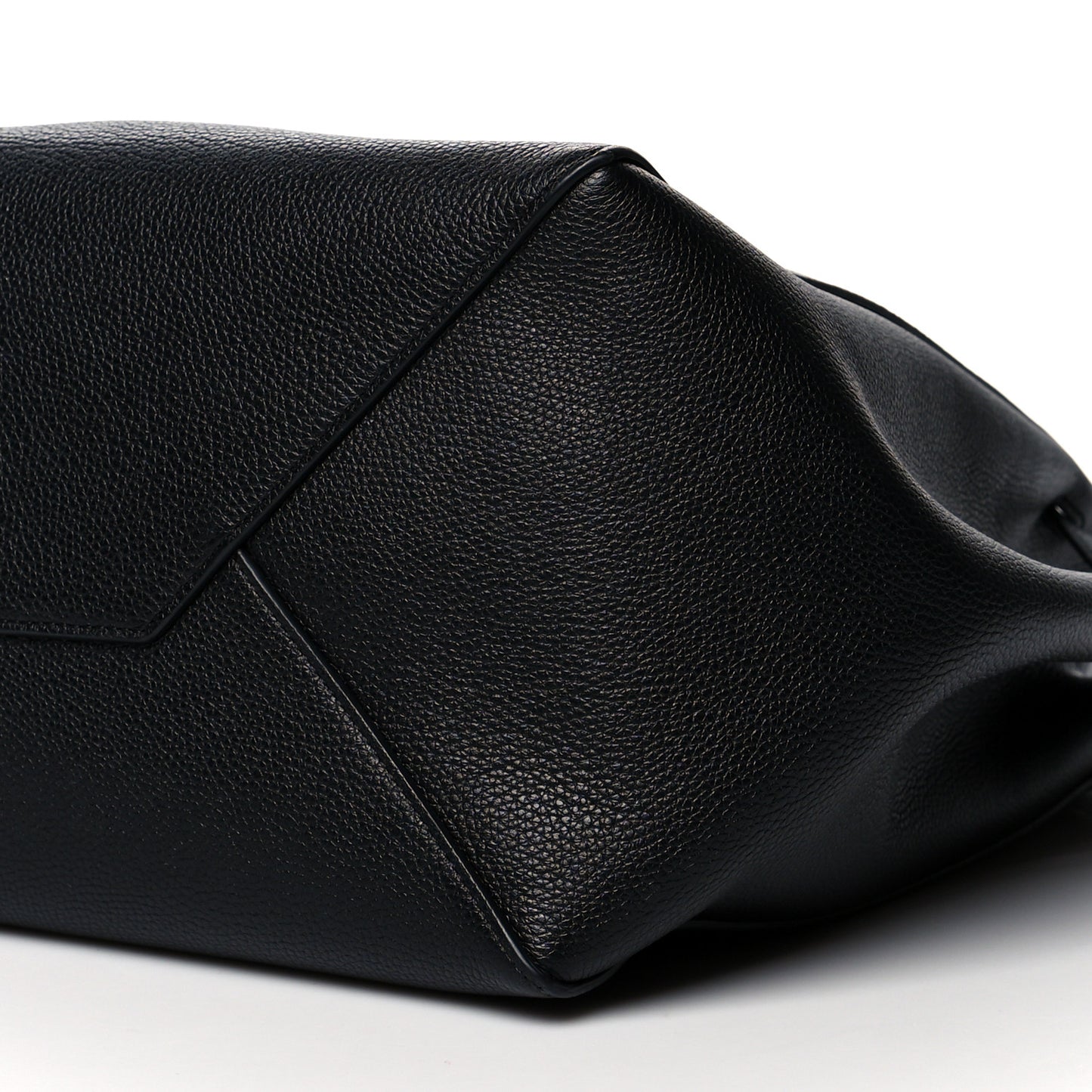 Soft Grained Calfskin Small Belt Cabas Phantom Black