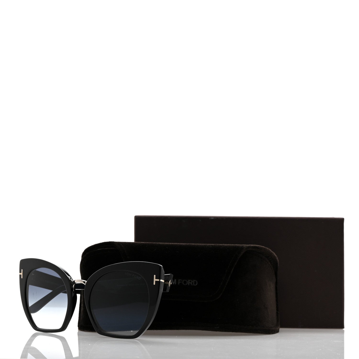 Tom Ford Samantha Cat Eye Sunglasses TF553 Black 9 of 9