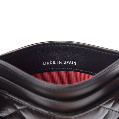 Chanel Aged Calfskin Quilted Gabrielle Card Holder Black 6 of 9