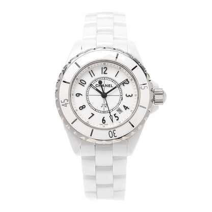 Chanel Stainless Steel Ceramic 33mm J12 Quartz Watch White 1 of 6