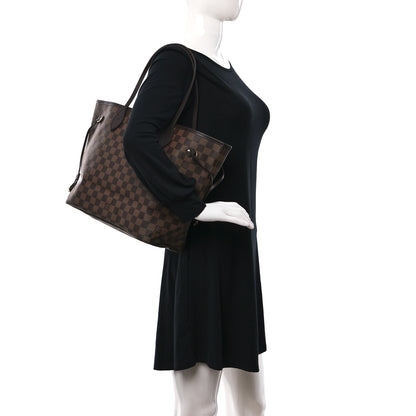 Louis Vuitton Damier Ebene Neo Neverfull MM Rose Ballerine 2 of 9