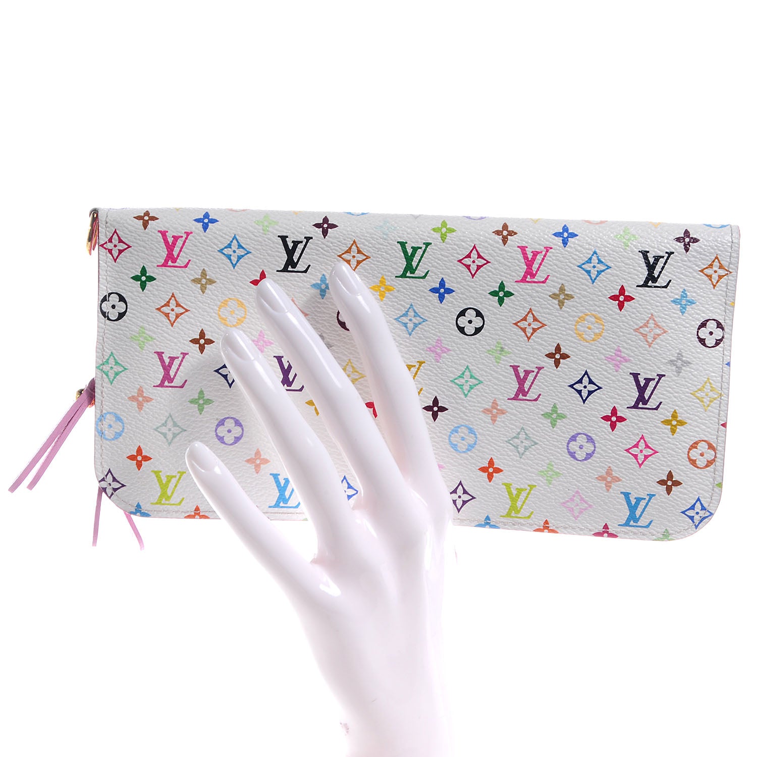Louis Vuitton Monogram Multicolor Insolite Wallet Litchi 2 of 8
