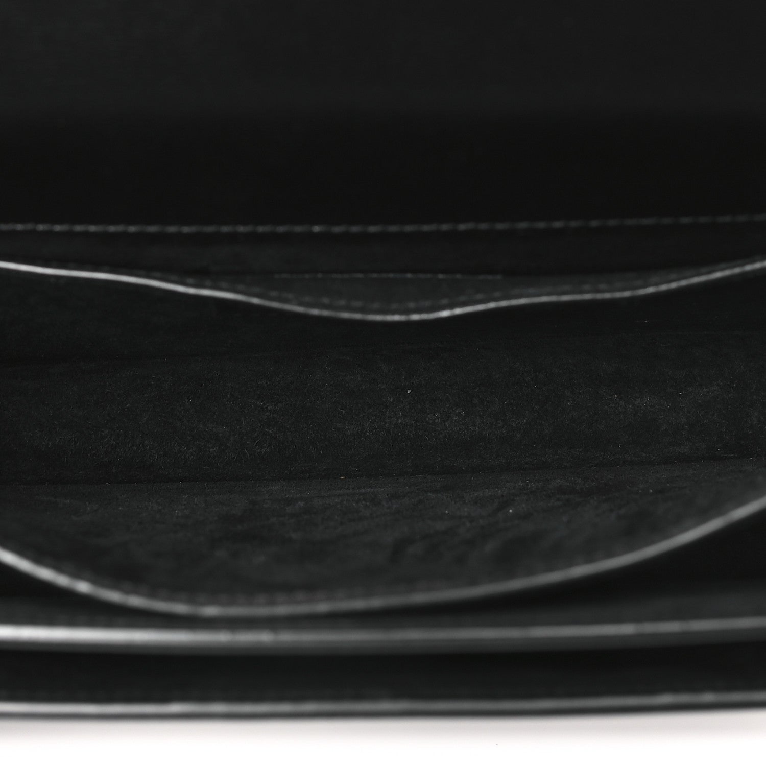 Saint Laurent Calfskin Medium Monogram Monochrome Sunset Black 5 of 11