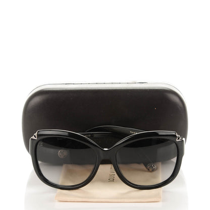 Louis Vuitton Acetate Hortensia Sunglasses Z0485W Black Glitter 6 of 6