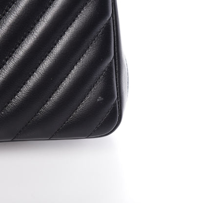 Chanel Calfskin Chevron Quilted Statement Flap Black 10 of 10