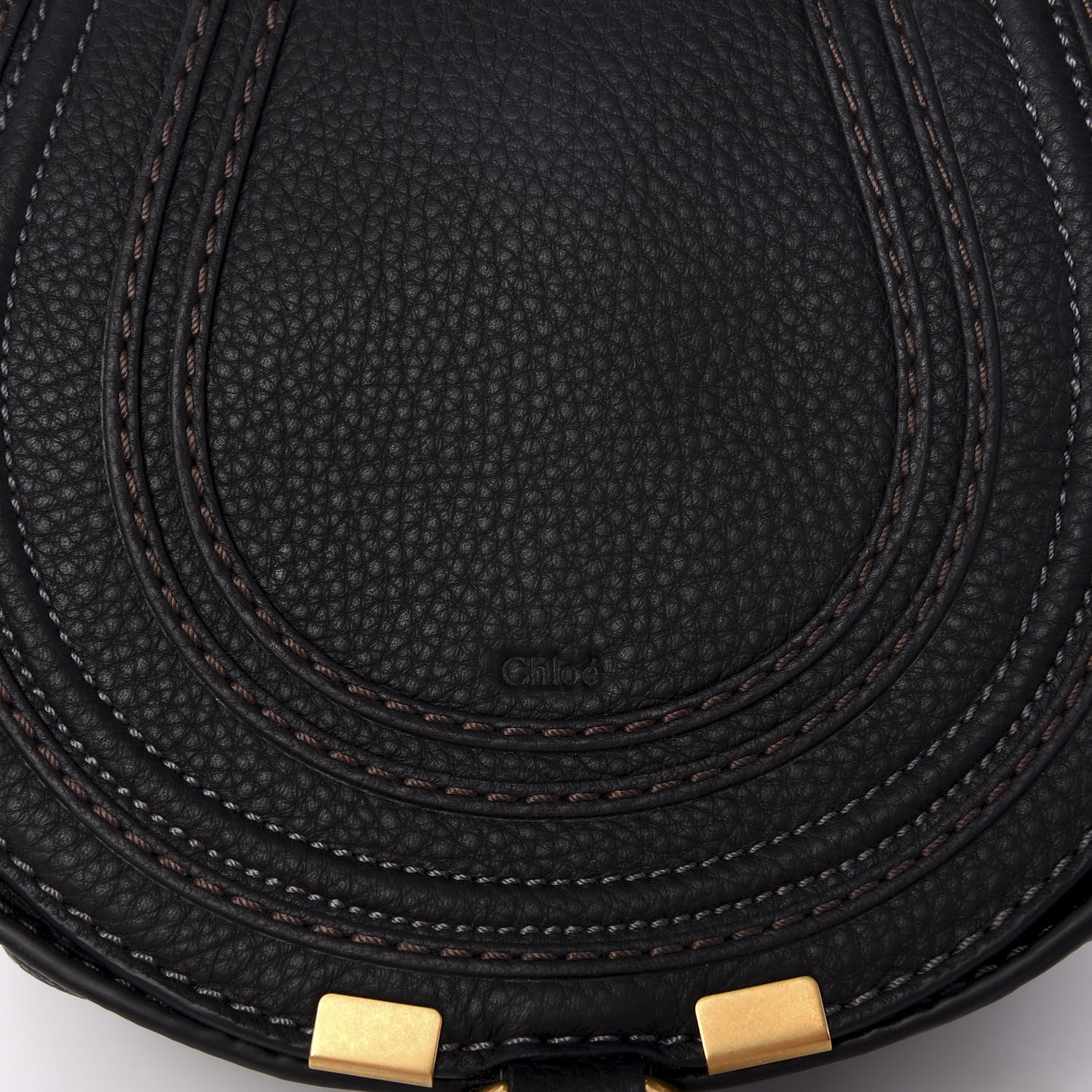 Chloe Calfskin Mini Marcie Round Crossbody Bag Black 9 of 9