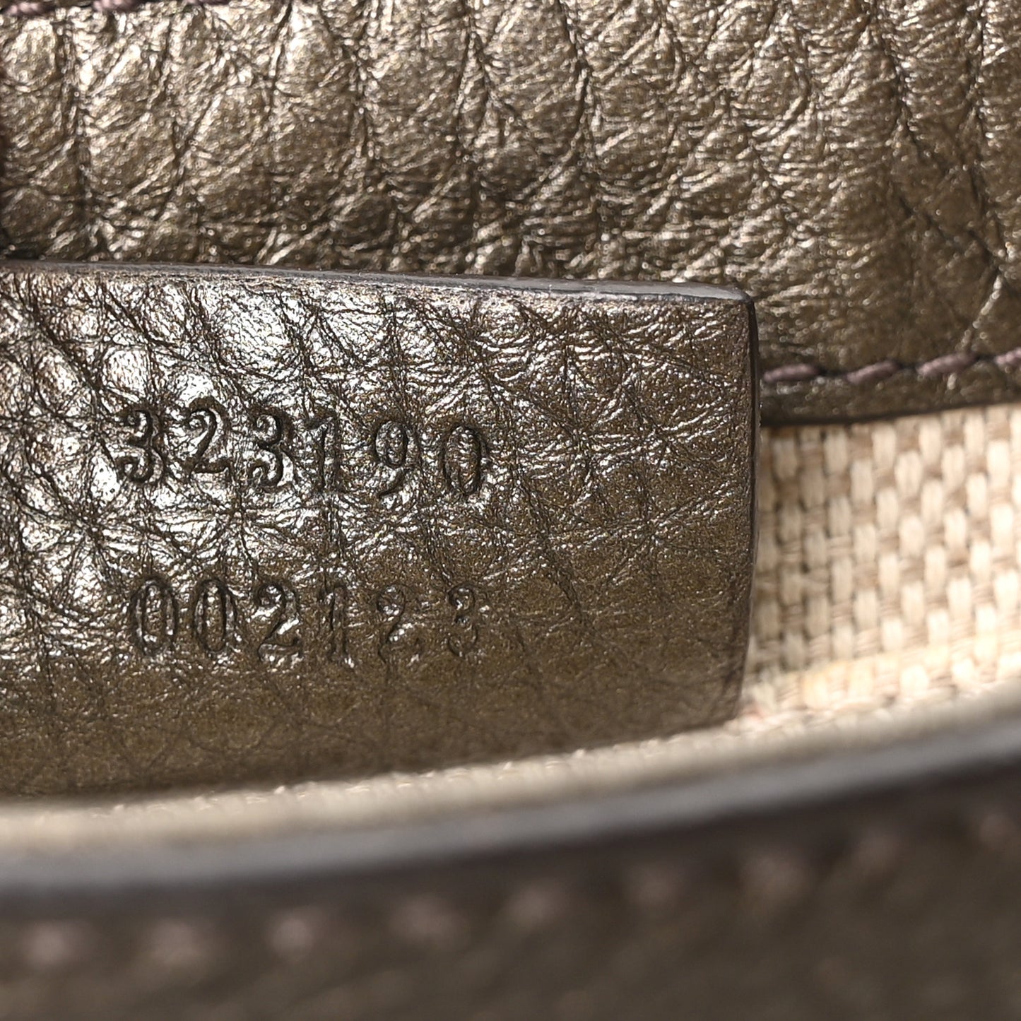 Metallic Pebbled Calfskin Small Soho Flap Crossbody Sasso