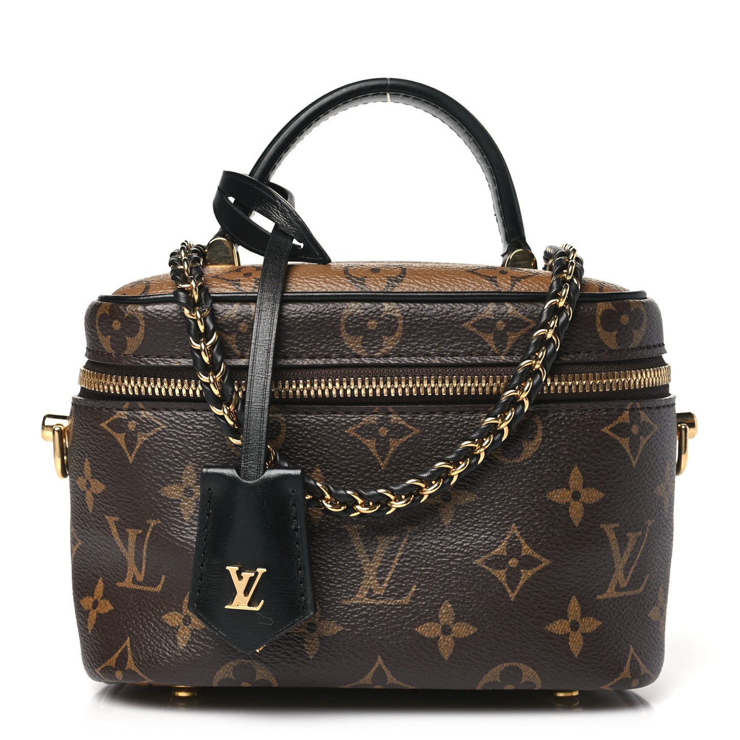 Reverse Monogram Vanity Chain Pouch