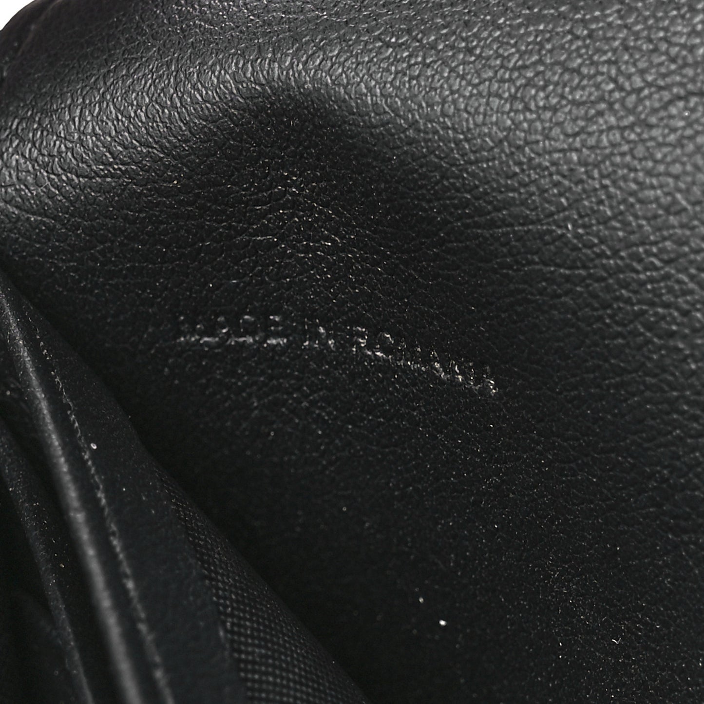 Textured Coated Canvas Magnolia and Moth Flap Wallet Black