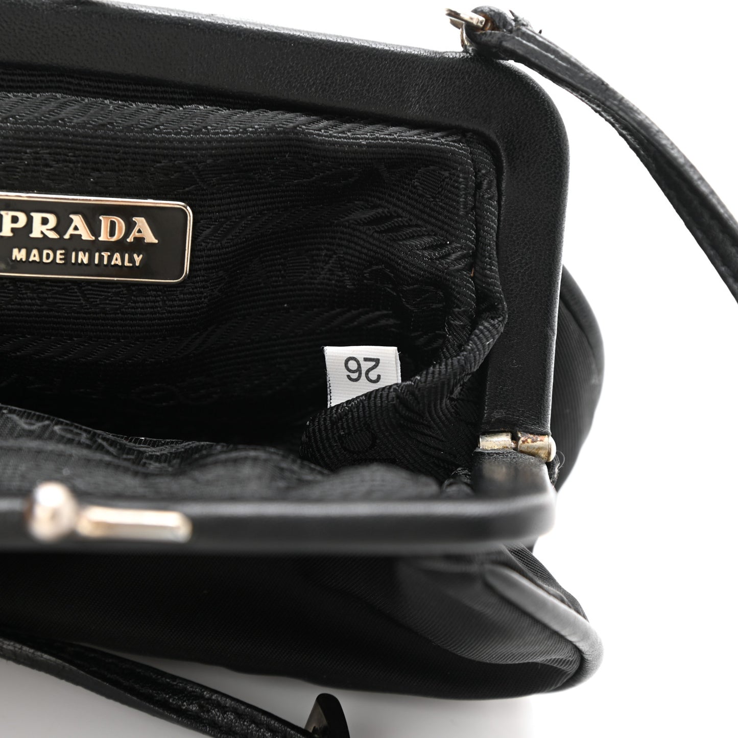 Tessuto Nylon Crossbody Bag Black