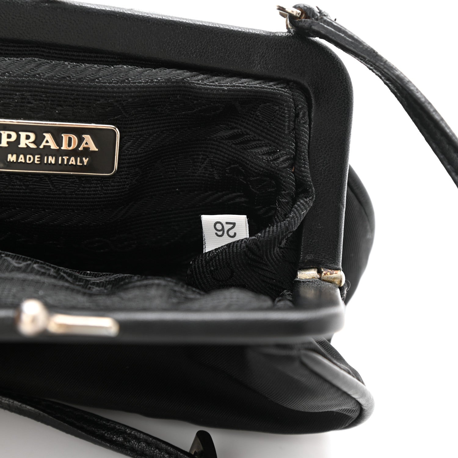 Prada Tessuto Nylon Crossbody Bag Black 6 of 11