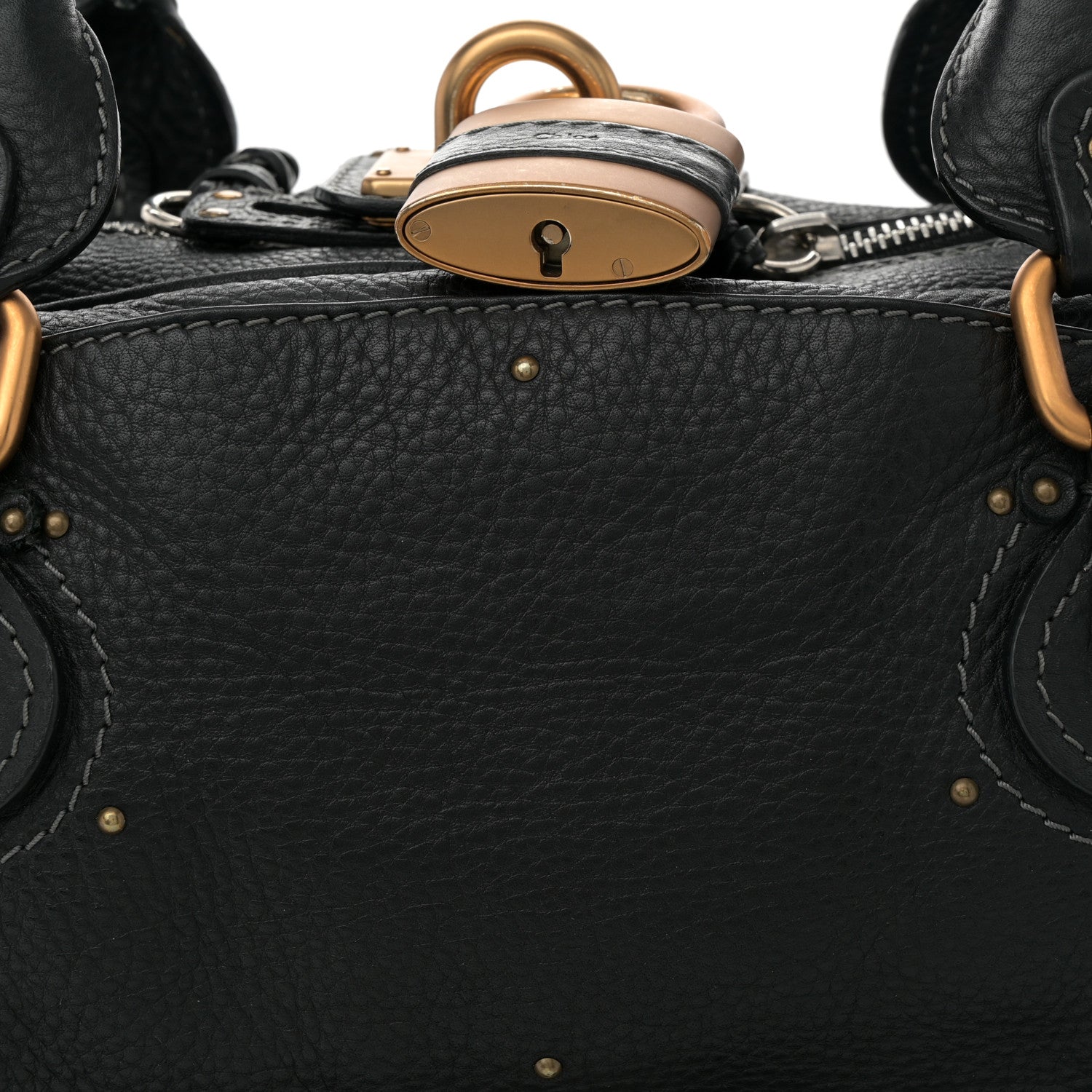 Chloe Calfskin Paddington Double Zipped Bowler Black 7 of 13