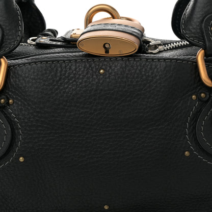 Chloe Calfskin Paddington Double Zipped Bowler Black 7 of 13