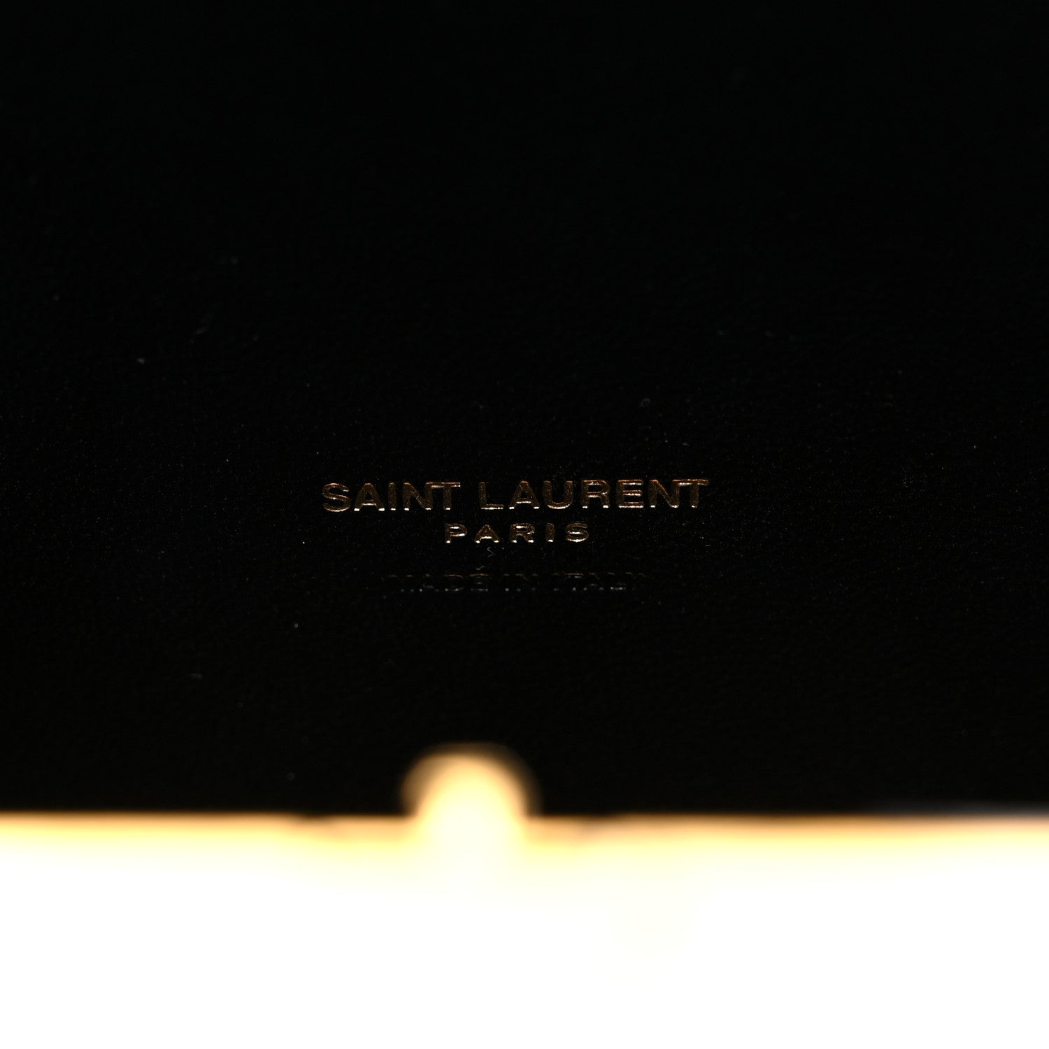 Saint Laurent Plexiglass Monogram Minaudiere Tuxedo Box Clutch Pale Sun Oro Antico 7 of 10