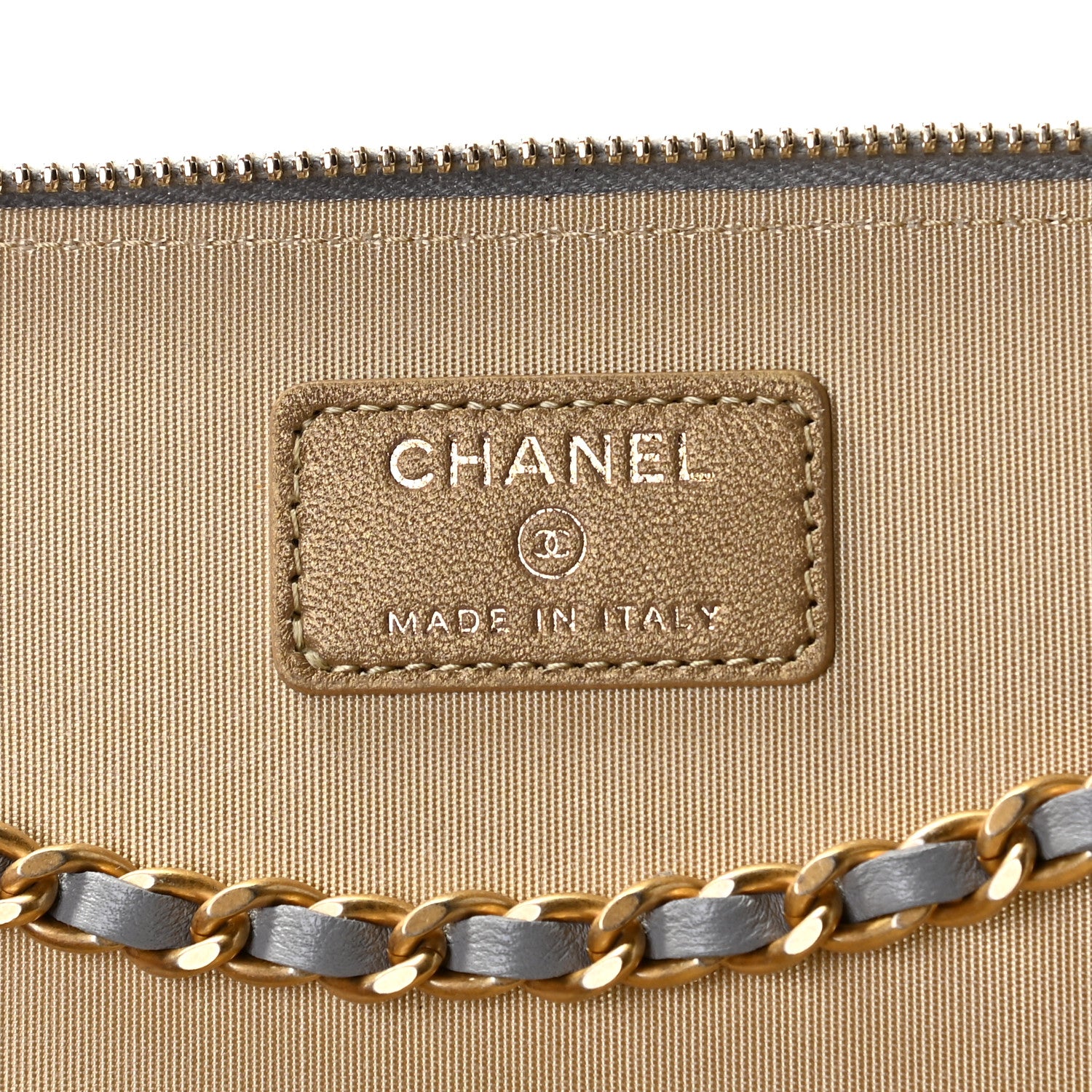 Chanel Lambskin Quilted Small Pearl Crush Vanity Case With Chain Grey 6 of 11
