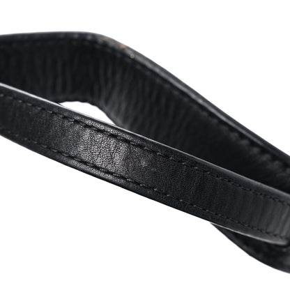 Burberry Grainy Calfskin House Check Small Maidstone Black 21 of 23