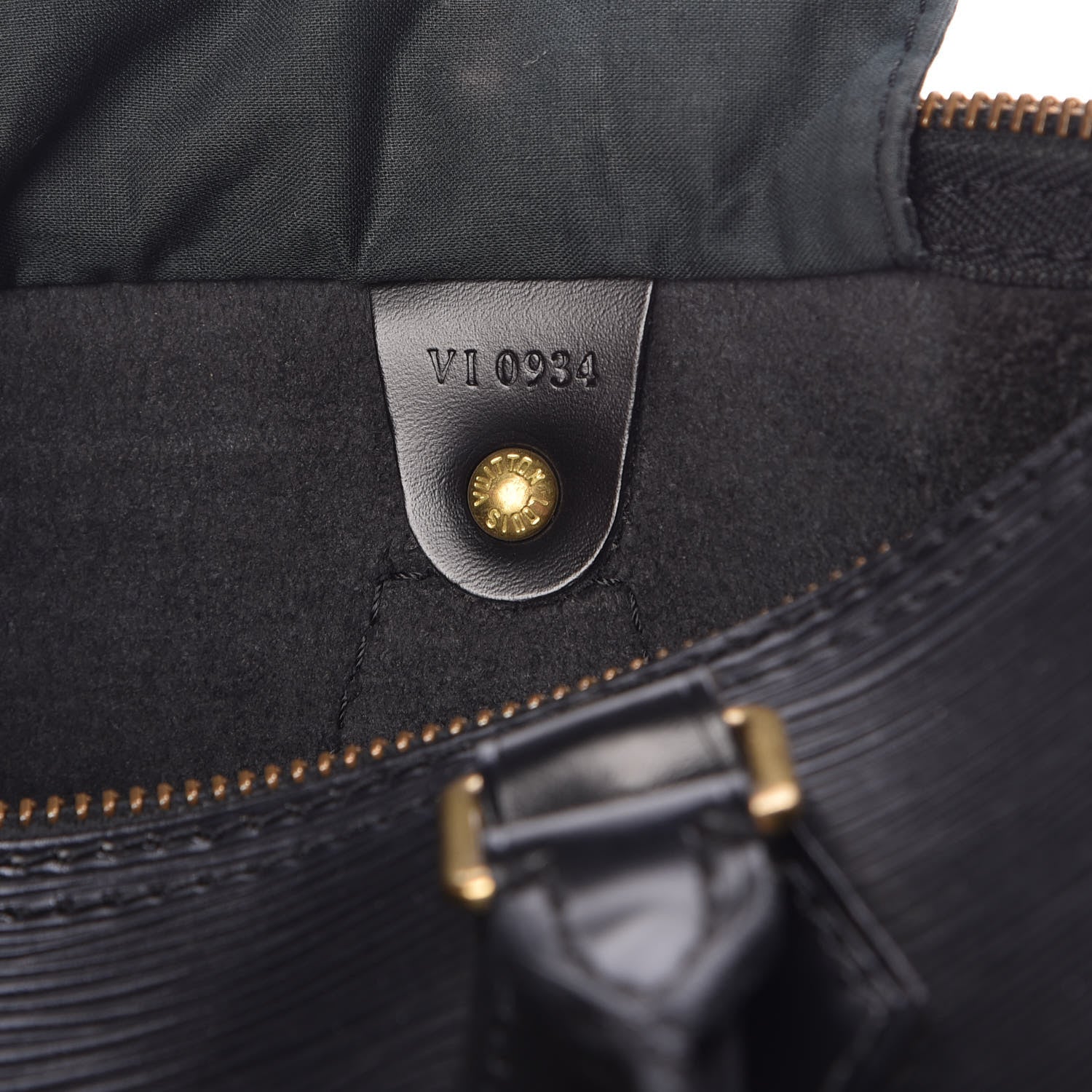 Louis Vuitton Epi Speedy 25 Black 7 of 13