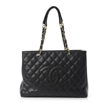 Chanel Caviar Quilted Grand Shopping Tote GST Black 1 of 11