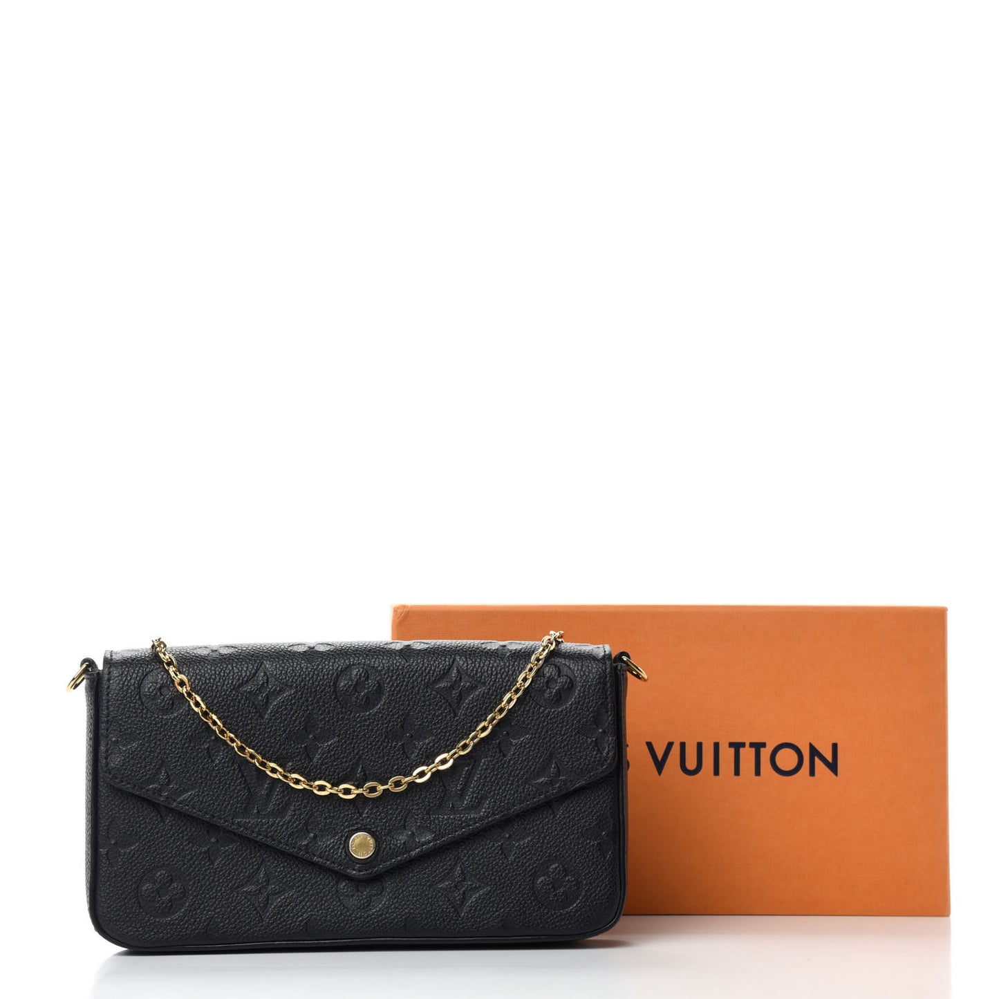 Empreinte Pochette Felicie Chain Wallet Black
