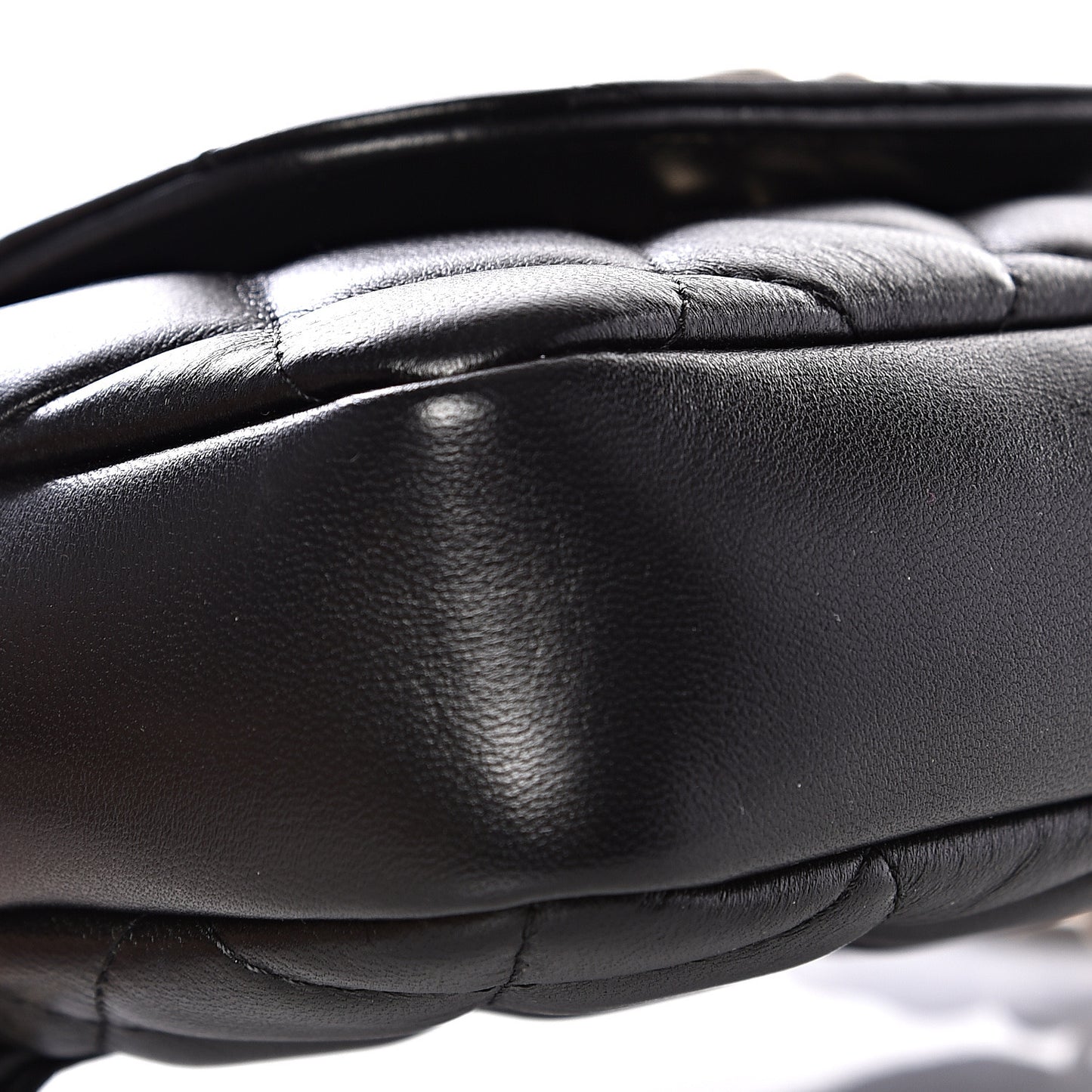 Lambskin Quilted Waist Bag Black