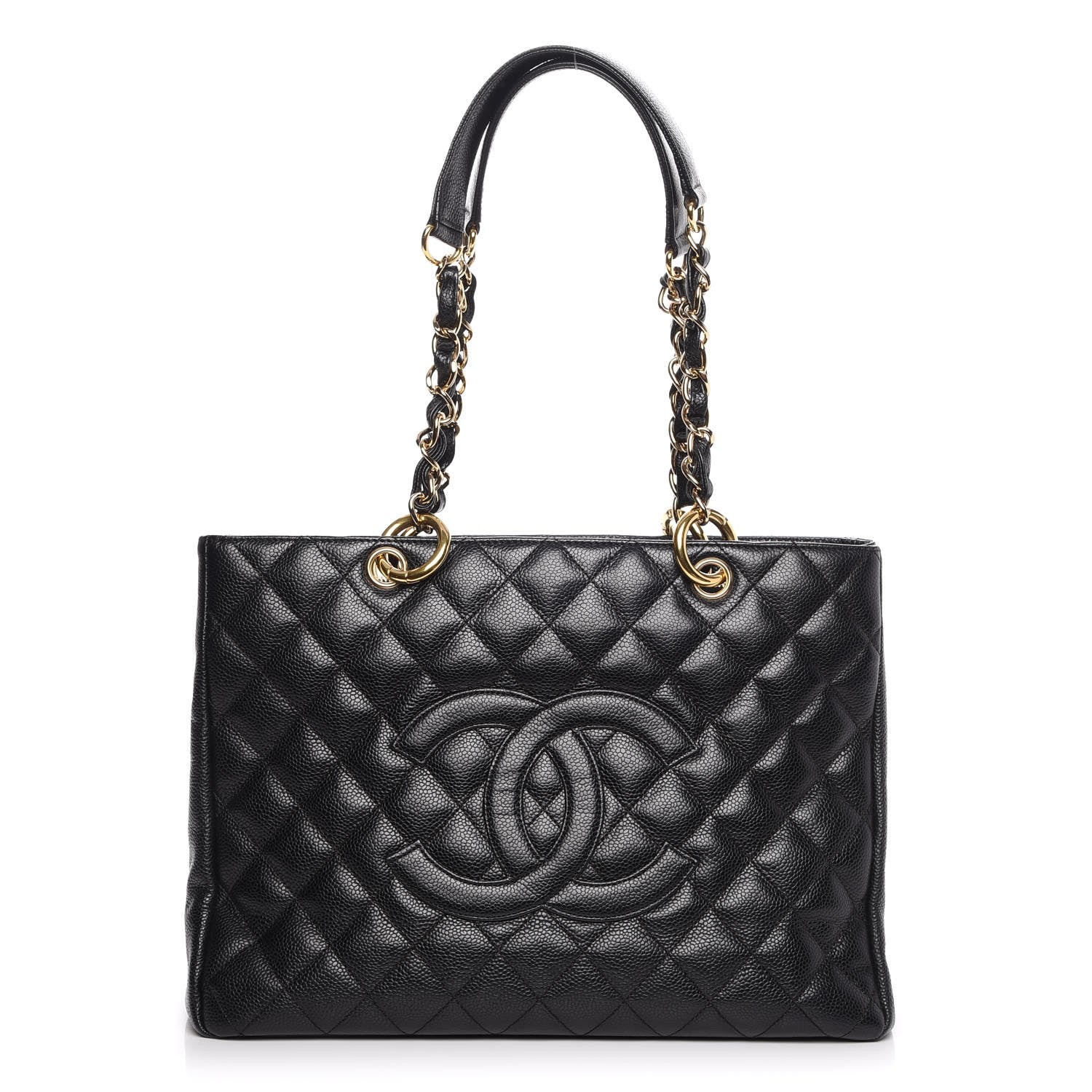 Chanel Caviar Quilted Grand Shopping Tote GST Black 1 of 8
