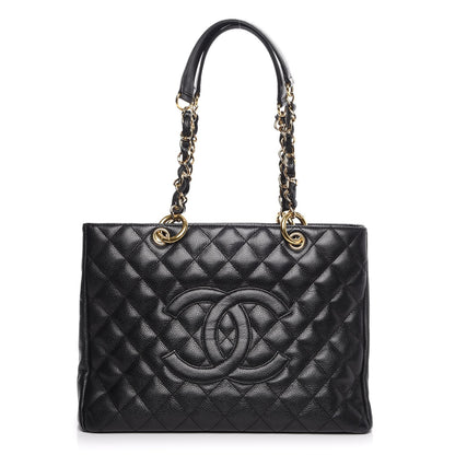 Chanel Caviar Quilted Grand Shopping Tote GST Black 1 of 8