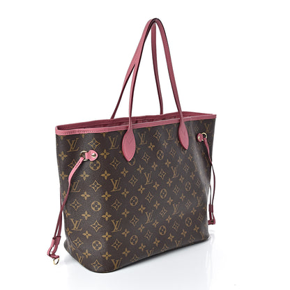 Louis Vuitton Monogram Articles de Voyage Ikat Neverfull MM Rose Velours 3 of 9