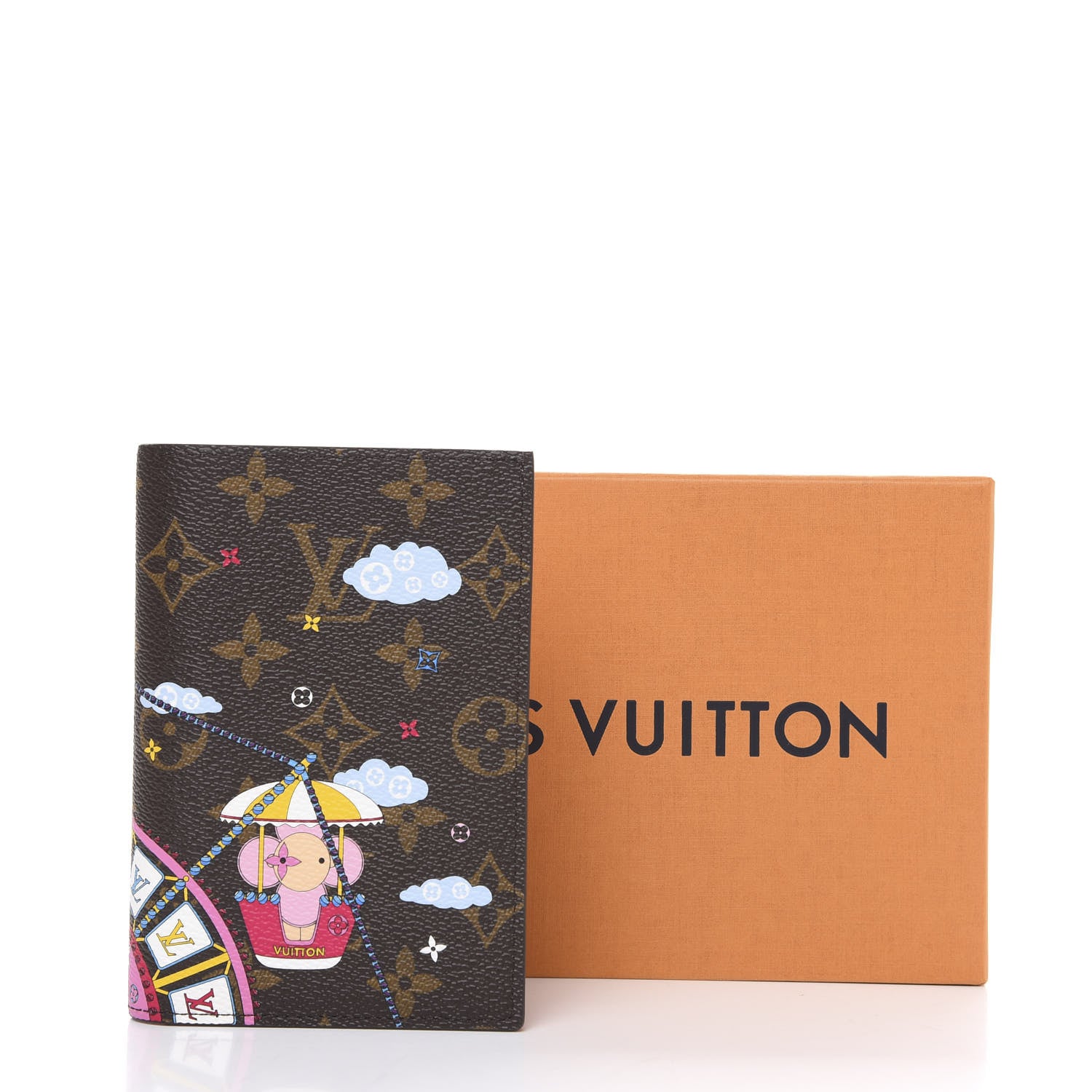 Louis Vuitton Monogram 2020 Christmas Animation Big Wheel Passport Cover Rose Ballerine 6 of 6
