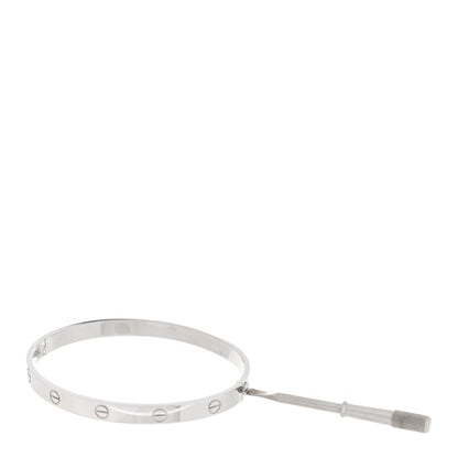 Cartier 18K White Gold LOVE Bracelet 20 5 of 6
