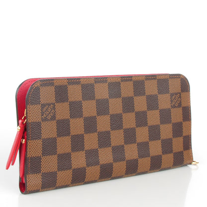 Louis Vuitton Damier Ebene Insolite Wallet Red 3 of 7
