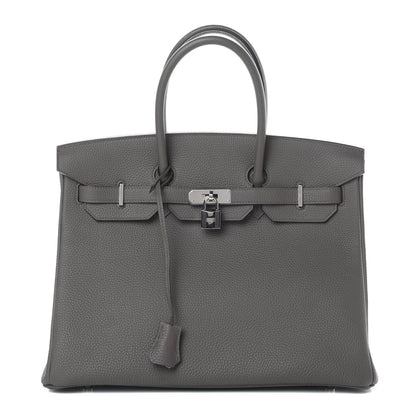 Hermes Togo Birkin 35 Etain 1 of 37