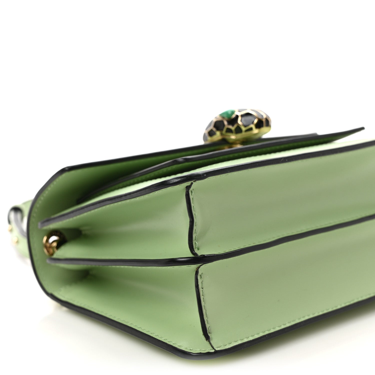 Bulgari Calfskin Serpenti Forever Small Crossbody Bag Green 7 of 9