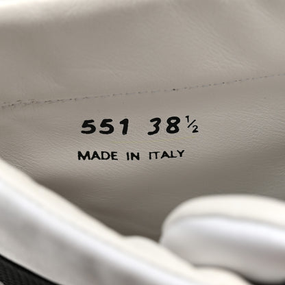 Prada Re-Nylon Gabardine Metal Triangle Logo Wheel Pouch Pocket High Top Sneakers 38.5 White 8 of 9