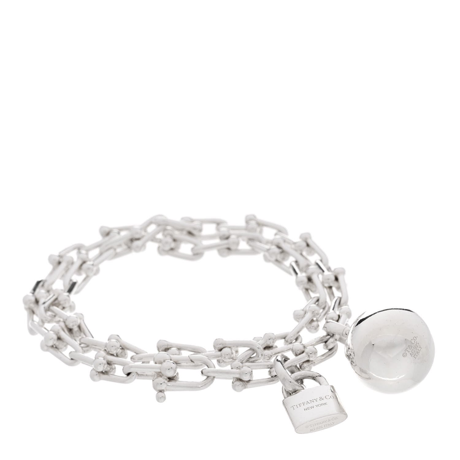 Tiffany Sterling Silver HardWear Wrap Bracelet 1 of 4