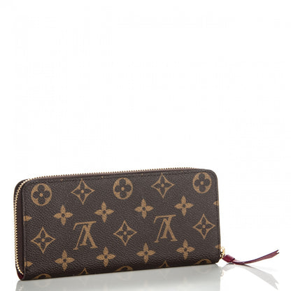 Louis Vuitton Monogram Clemence Wallet Fuchsia 3 of 7