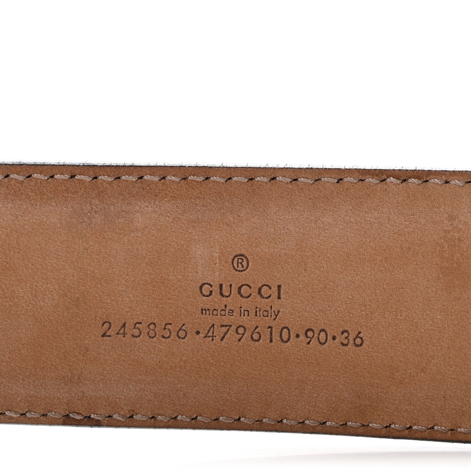 Gucci Monogram Calfskin Lovely Heart GG Belt 90 36 Beige Ebony Testa di Moro 5 of 5