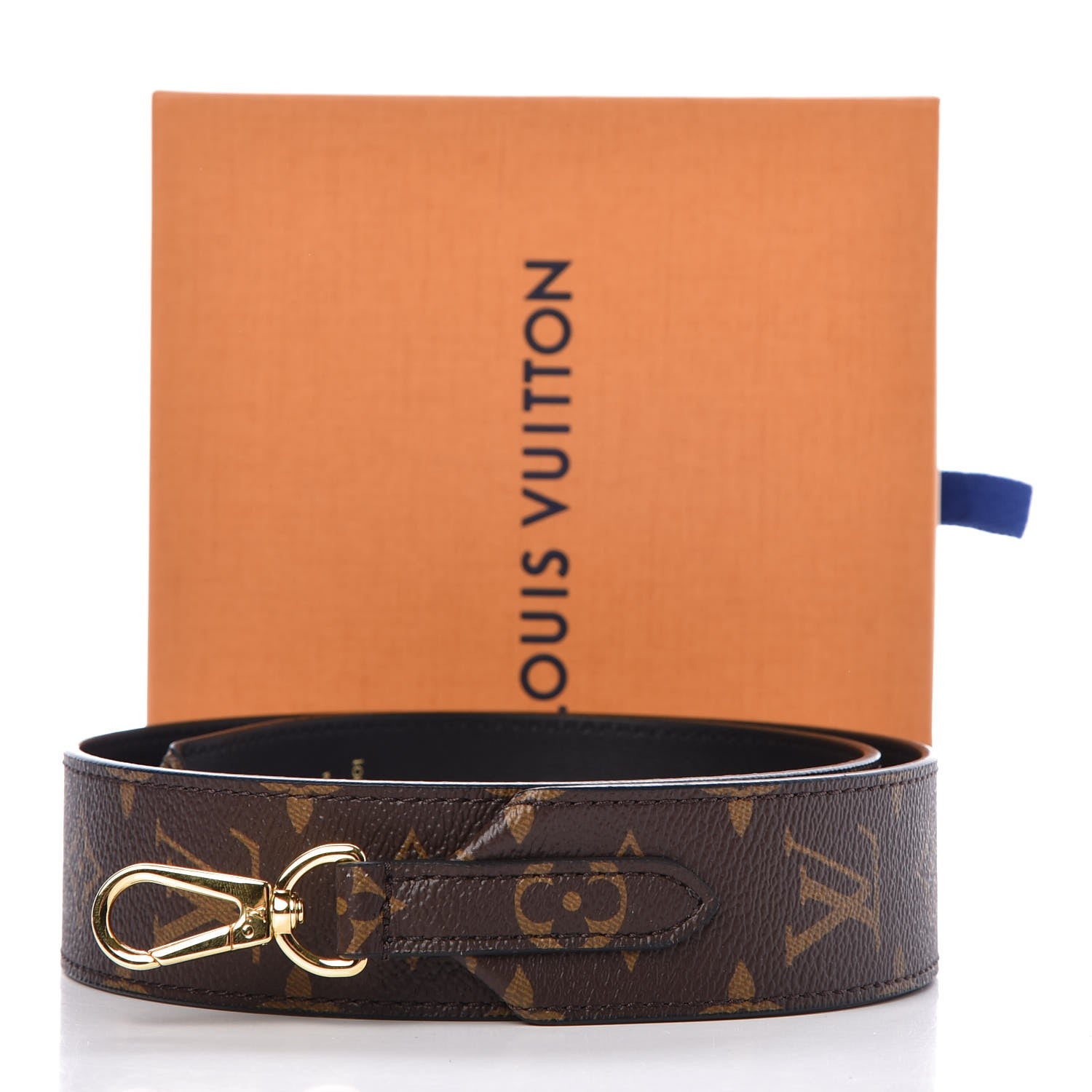 Louis Vuitton Monogram Bandouliere Shoulder Strap Black 4 of 4